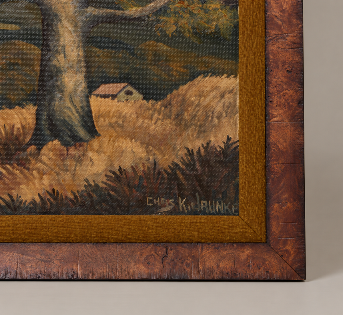 20TH CENTURY AMERICAN SCHOOL RURAL VALLEY LANDSCAPE