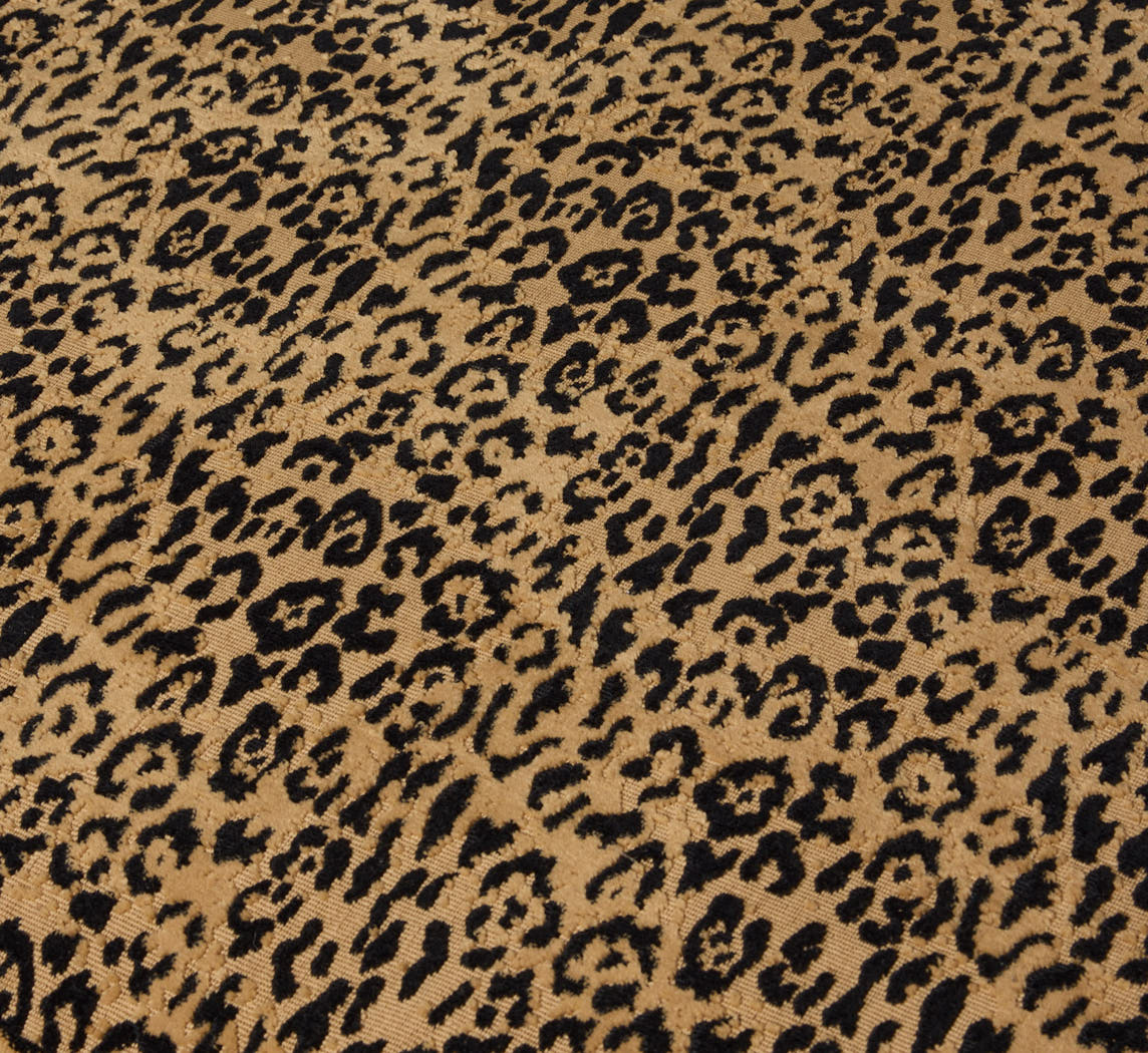 PIERCE & WARD RECTANGLE OTTOMAN IN FAUSTO LEOPARD