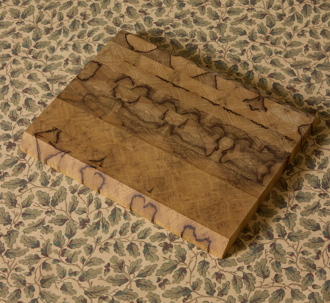 END GRAIN CUTTING BOARD IN BLACK LIMBA