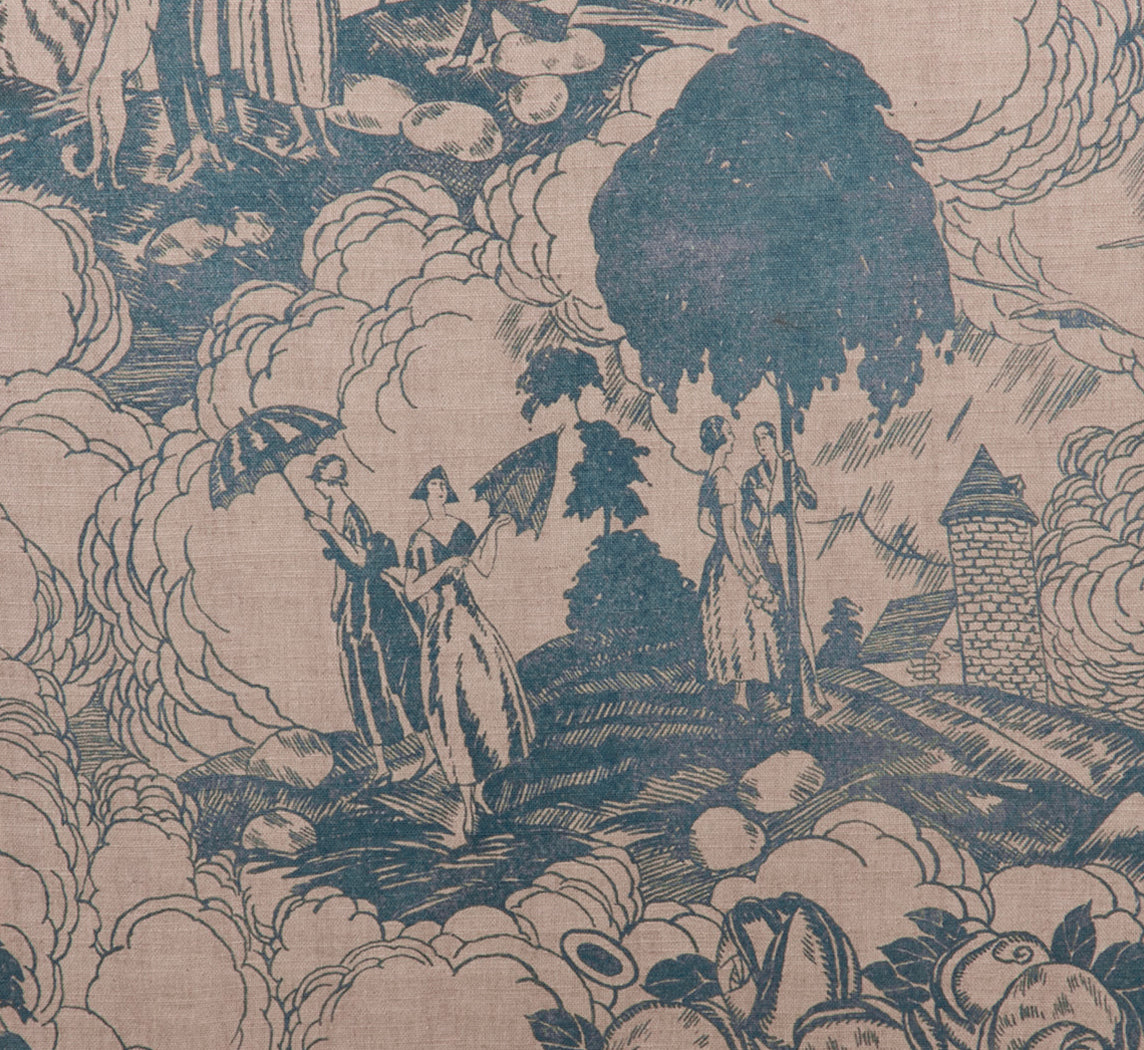 PIERCE & WARD SATURDAY SOFA IN PARASOL TOILE (8')