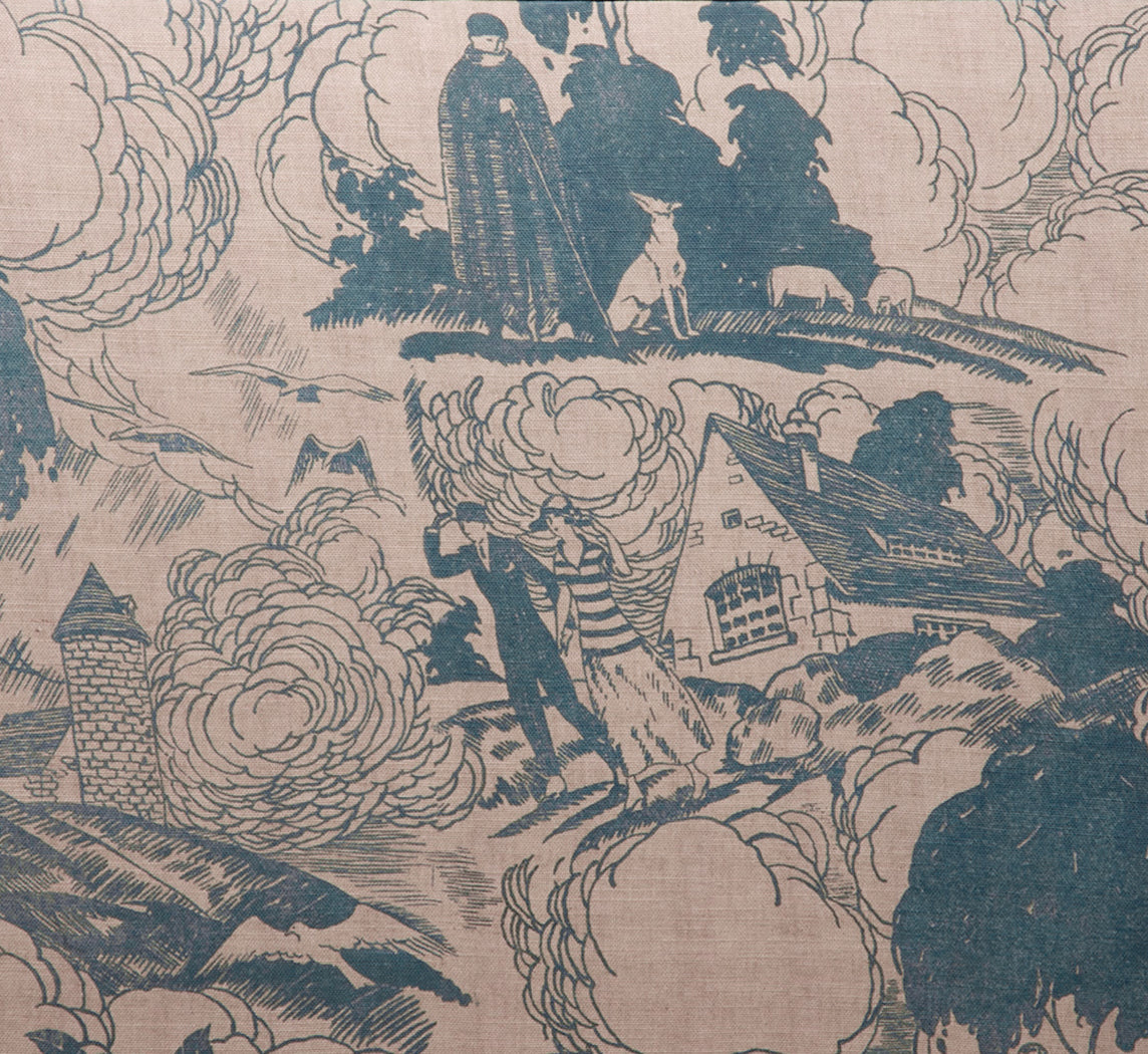 PIERCE & WARD SATURDAY SOFA IN PARASOL TOILE (8')