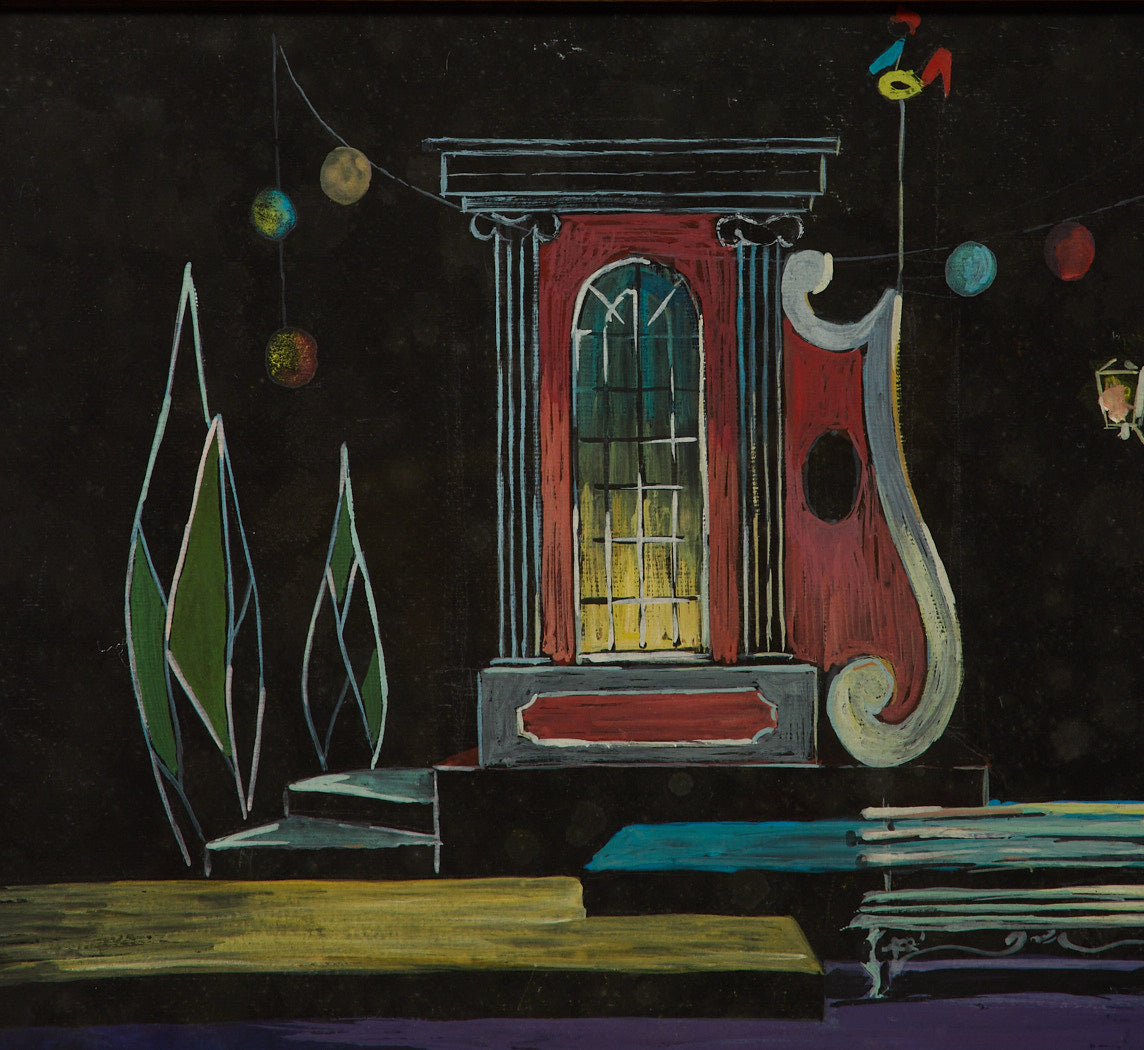 1950S THEATER STAGE INTERIOR VII