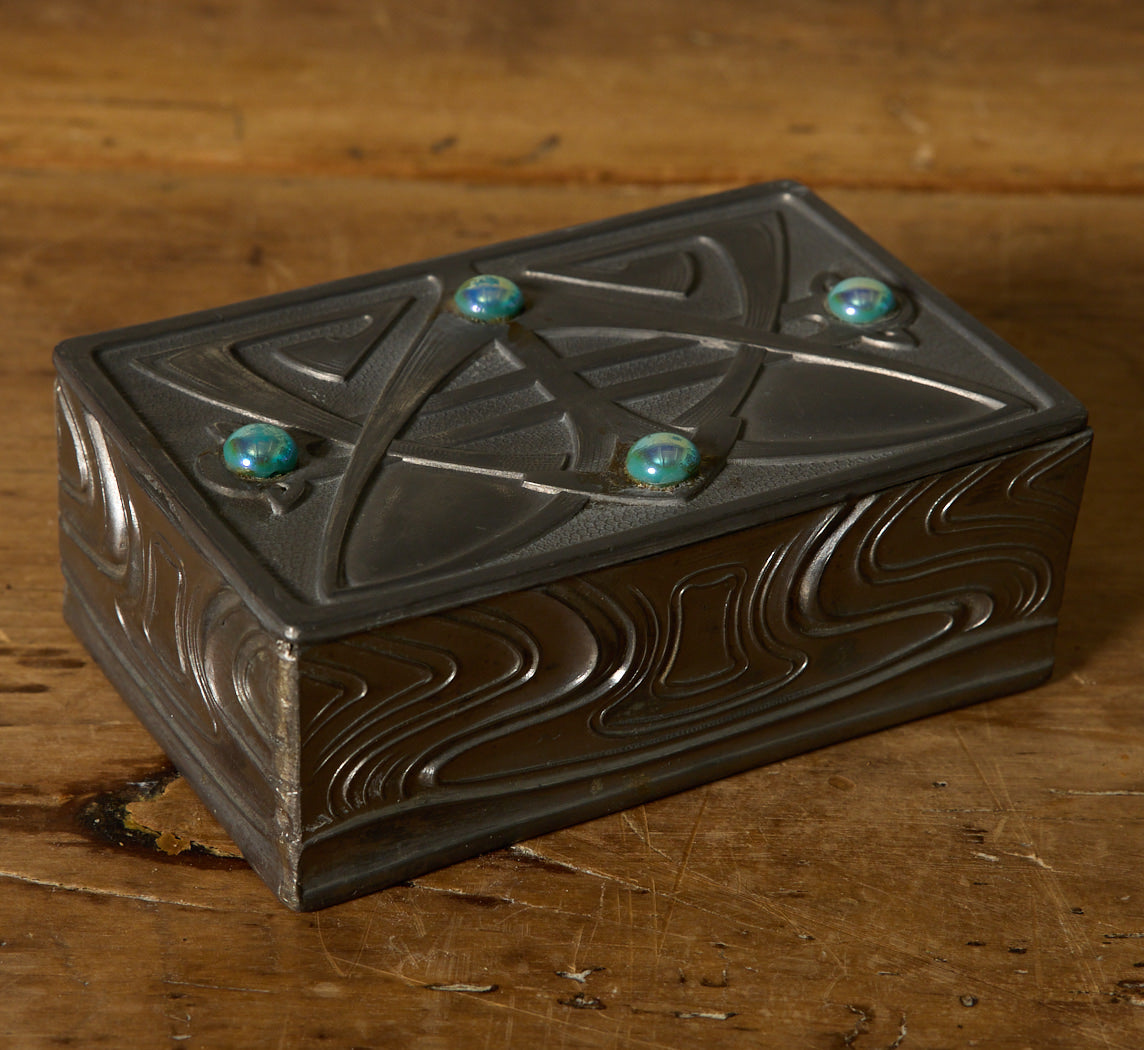 EUROPEAN ART NOUVEAU METAL BOX
