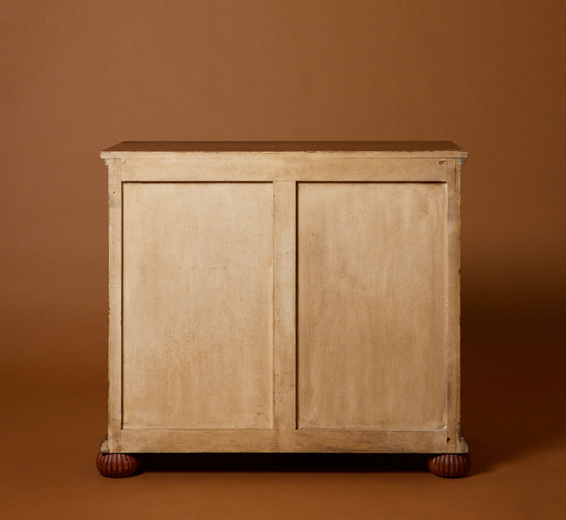 1930S FRENCH CARVED ART DECO SIDE CABINET