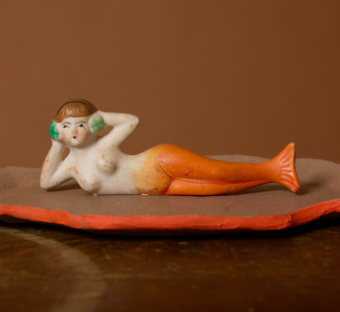 ABRA CERAMIC FIGURINE DISH WITH MERMAID