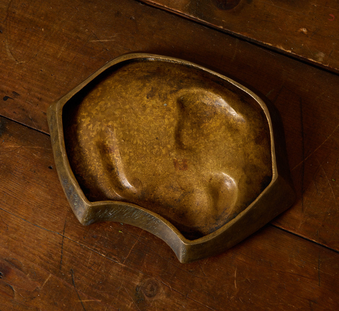 1910S ART NOUVEAU BRONZE VIDE POCHE