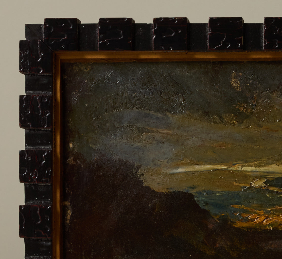 PAYSAGE LYONNAIS AU CRÉPUSCULE BY FRANÇOIS AUGUSTE RAVIER (1814-1895)