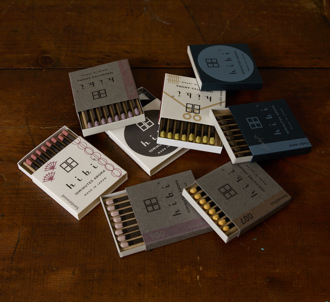Hibi Incense Match in Cedar Wood