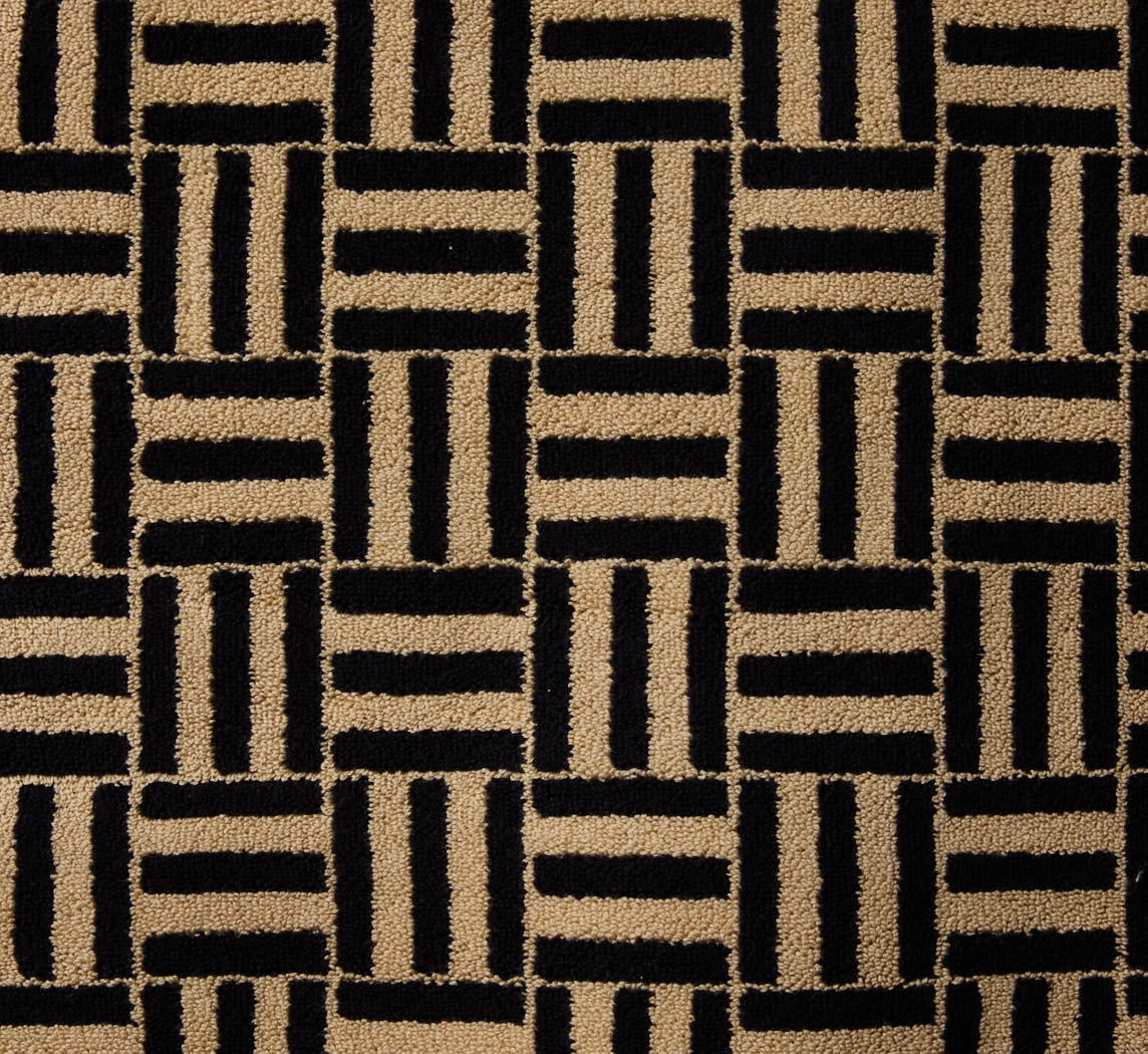 BAINA SAROMA BATH MAT IN SAND & NOIR