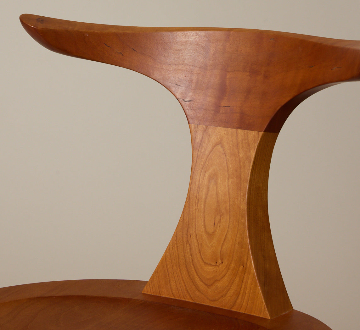 SET OF 6 CHERRY WOOD MERIDIAN DINING CHAIR BY THOS. MOSER