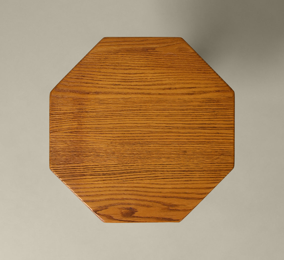 VINTAGE FRENCH OAK SIDE TABLE