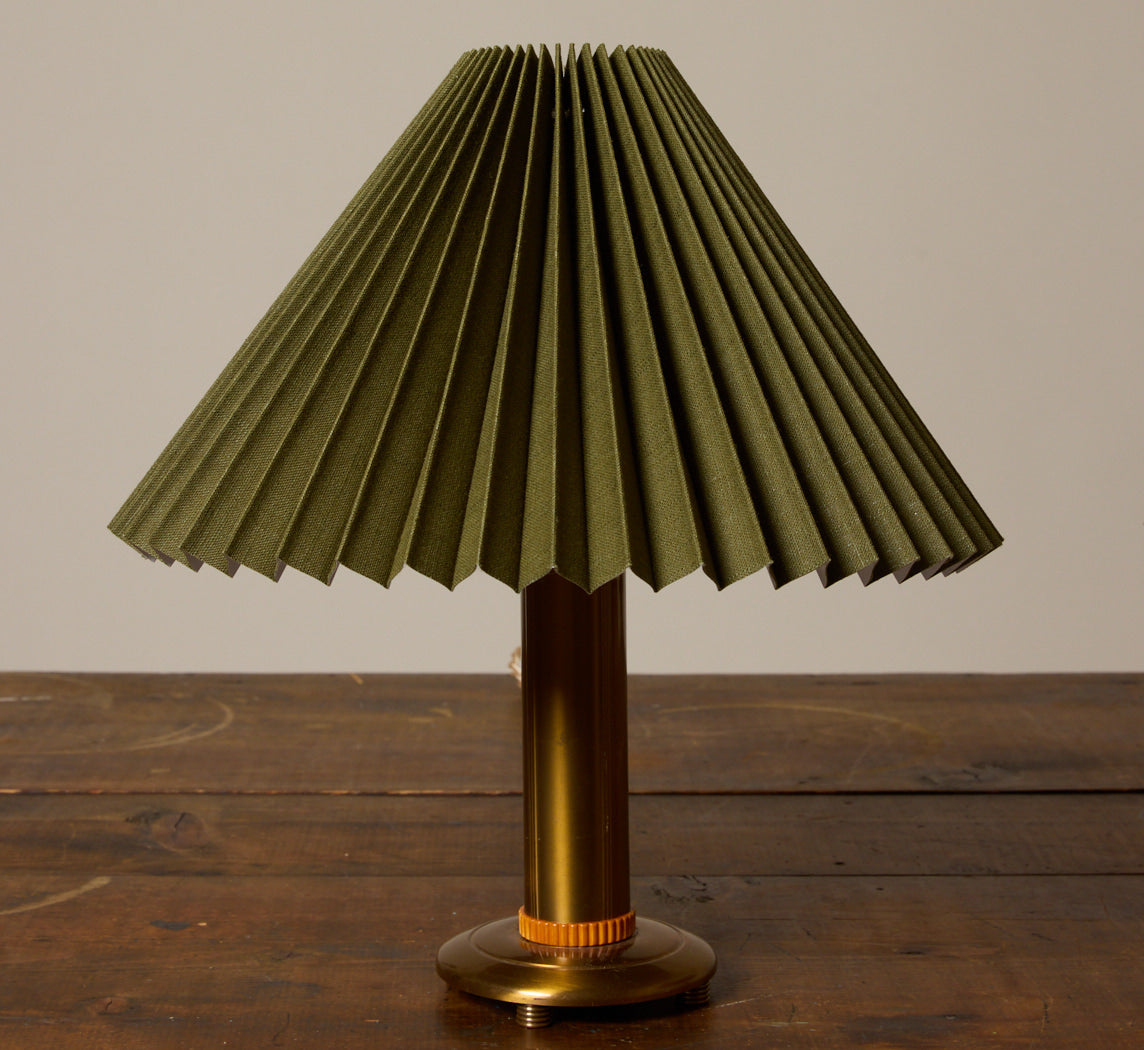 PAIR OF ART DECO BRASS & BAKELITE TABLE LAMPS CIRCA 1920S