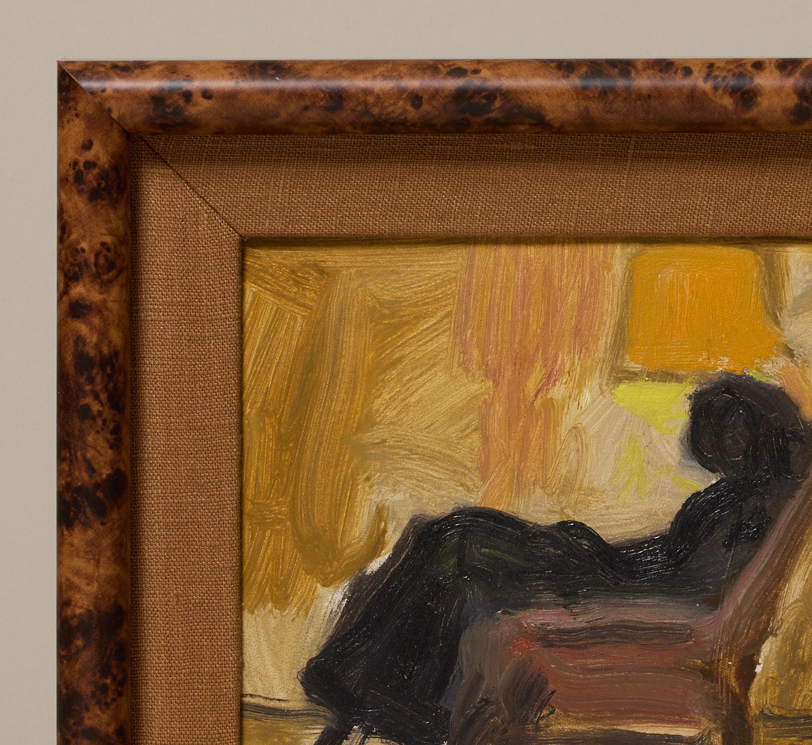 FRENCH MIDCENTURY SILHOUETTED FIGURE STUDY BY BERNARD LAMOTTE (1903–1983)
