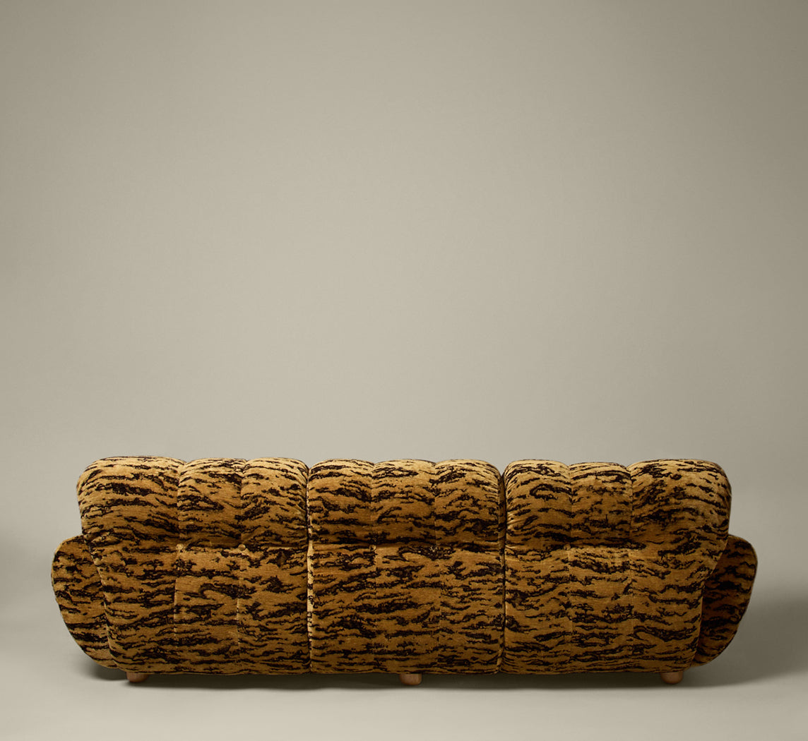 PIERCE & WARD JOHN SOFA IN TIGER WOVEN CHENILLE