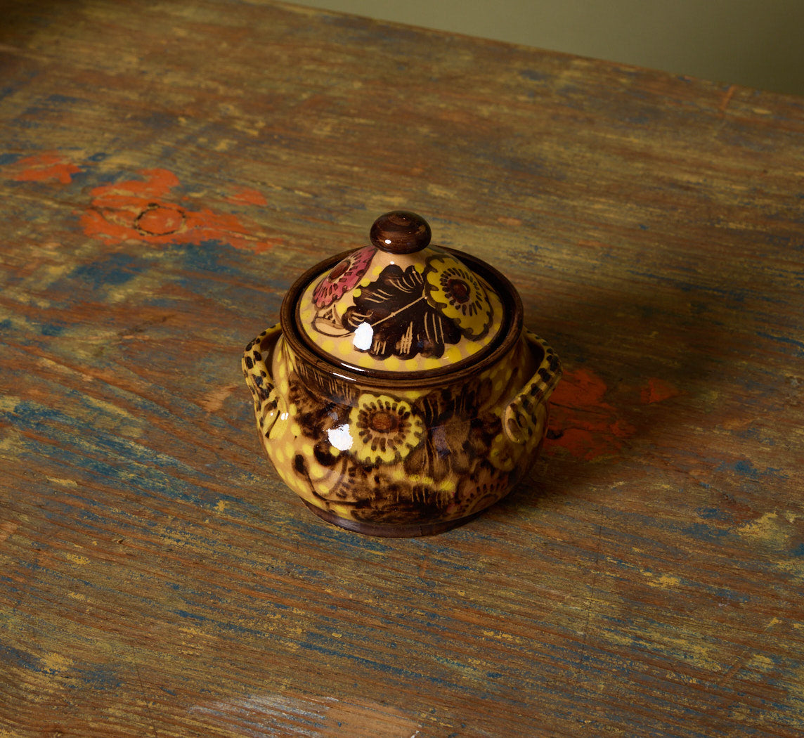 VINTAGE ITALIAN MAJOLICA PAINTED TEA SERVICE