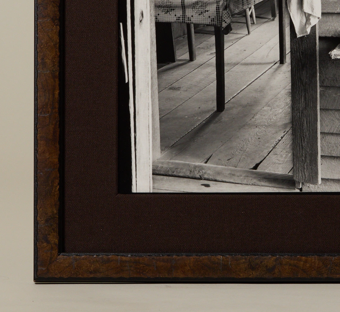 LIMITED EDITION "FARMER'S KITCHEN" SILVER GELATIN PRINT BY WALKER EVANS (1903-1975)
