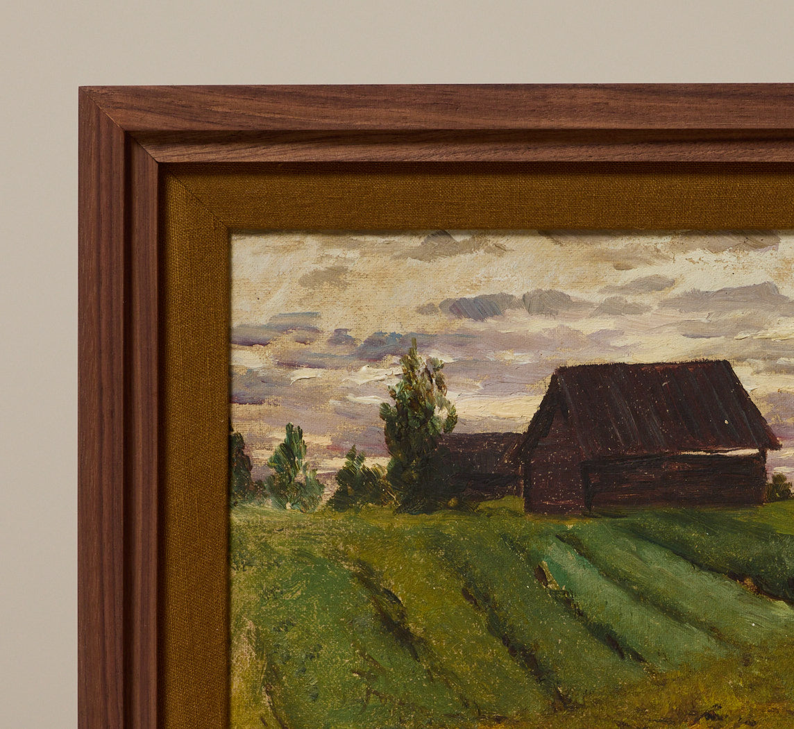 EARLY 20TH CENTURY UKRAINIAN VILLAGE LANDSCAPE