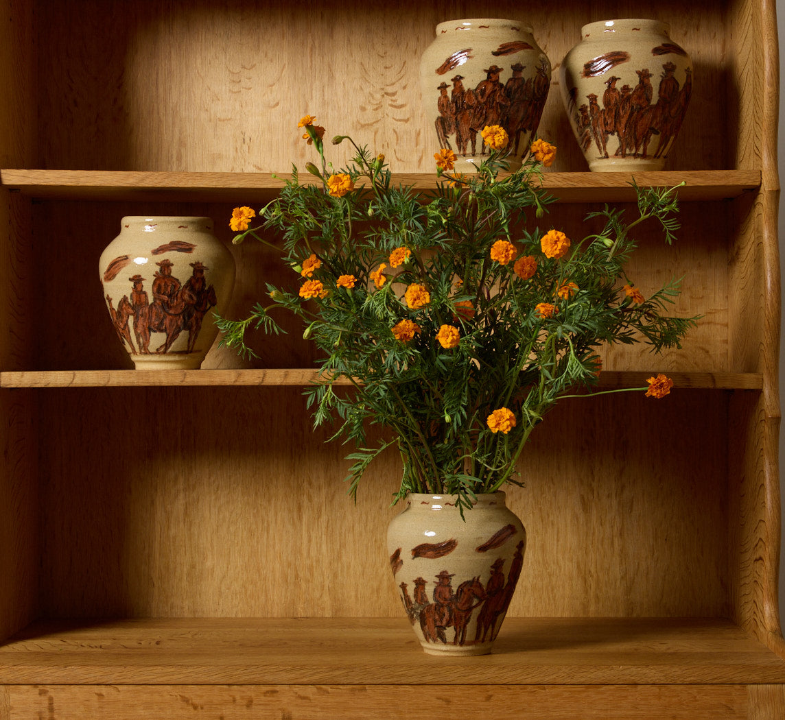 SPAGHETTI WESTERN VASE BY DANNY D'S MUDSHOP