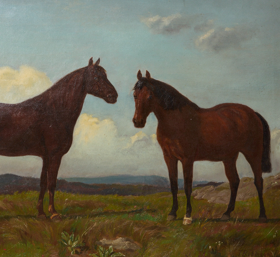 19TH CENTURY AMERICAN COUNTRYSIDE SCENE BY THOMAS HARRIS ROBINSON (1835-1888)