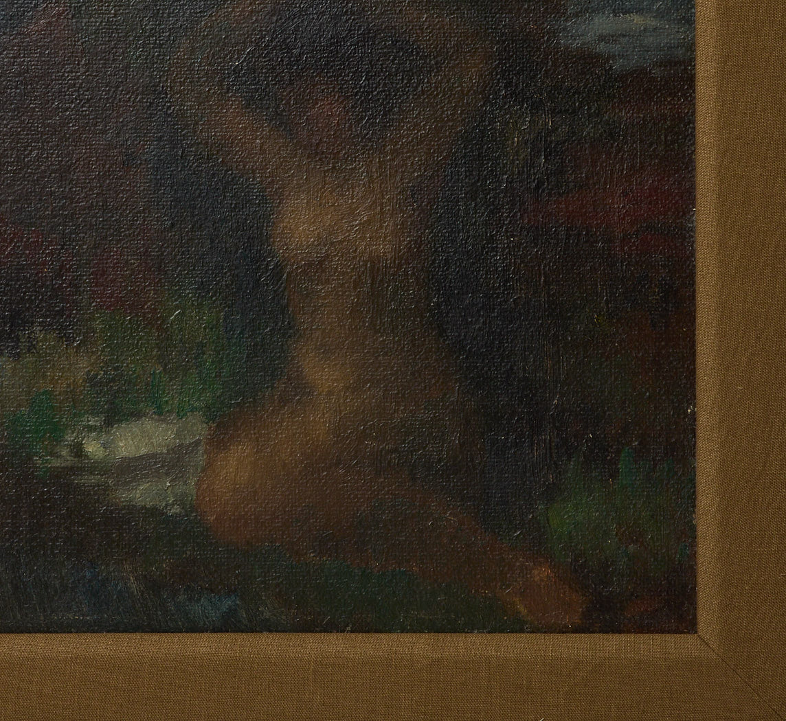 1940S IMPRESSIONIST "SEATED NUDE LADY" BY TOON KEDLER (1894-1973), SIGNED