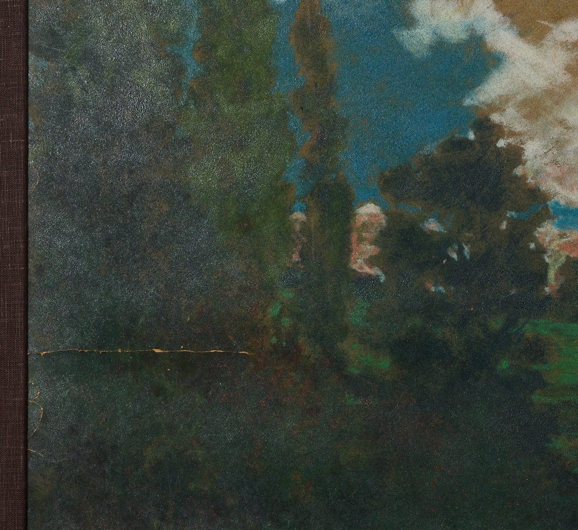 EARLY 20TH CENTURY ITALIAN IMPRESSIONIST LANDSCAPE BY MOSÈ BIANCHI (1840-1904)