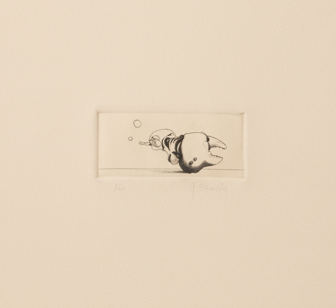 GEORGE STUEMPFIG SURREAL ETCHING X
