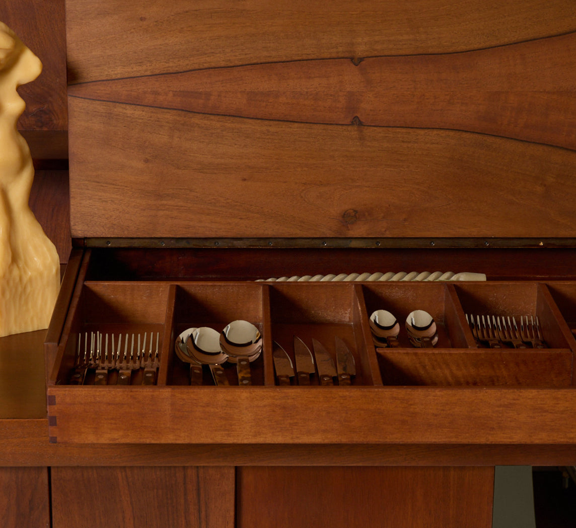 SIDEBOARD PRANZO BY SILVIO COPPOLA FOR BERNINI IN WALNUT