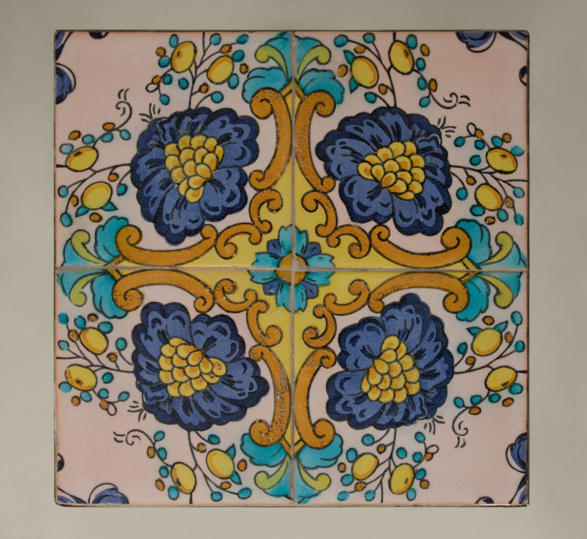 PAIR OF VINTAGE FRENCH TILE PATIO TABLES