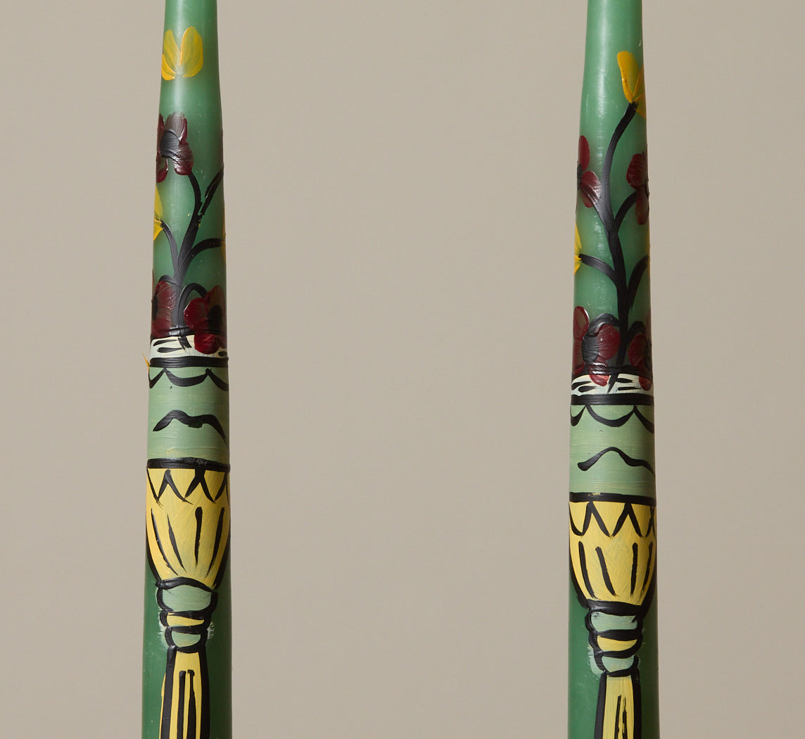 MYSTIC BY ESME TAPERED CANDLE MINT CHALACE