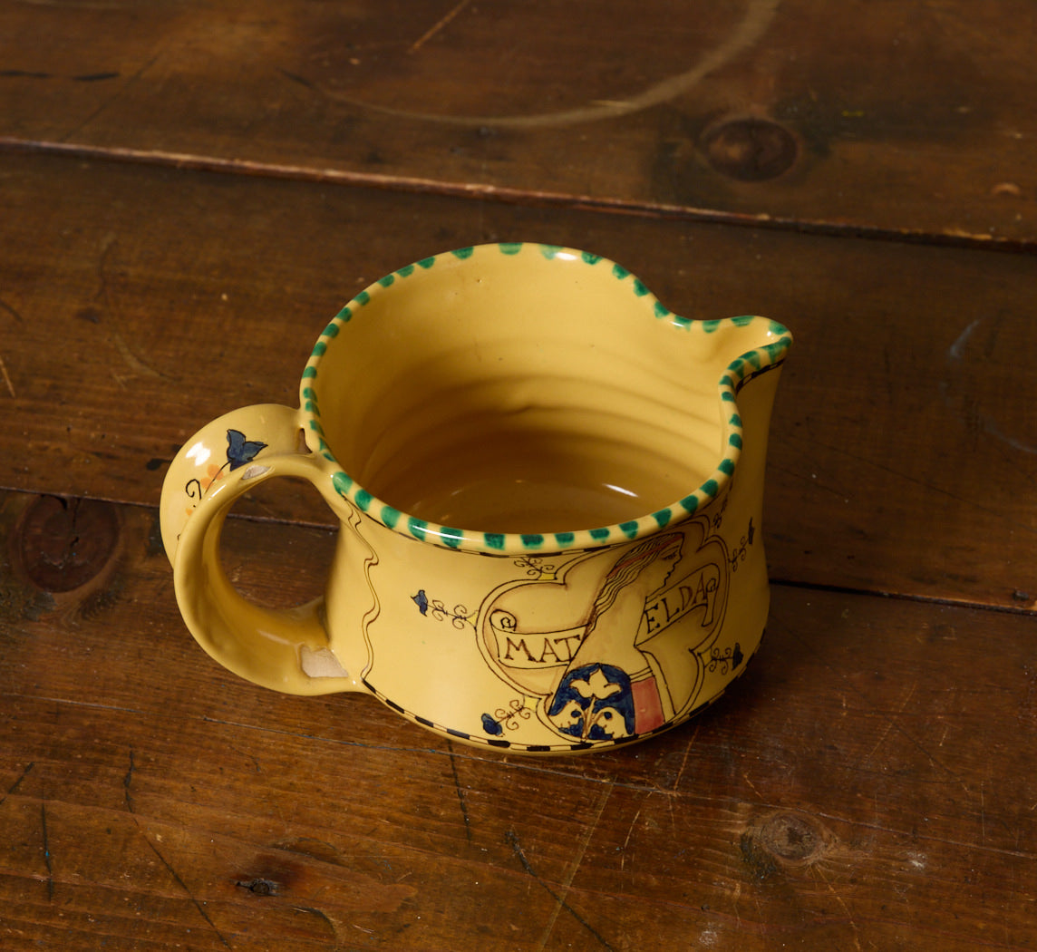 1950S ITALIAN HAND PAINTED MAJOLICA TEA SERVICE