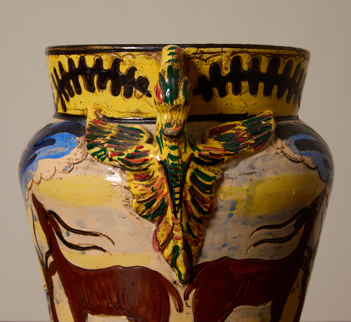 1930S ITALIAN MAJOLICA VASE