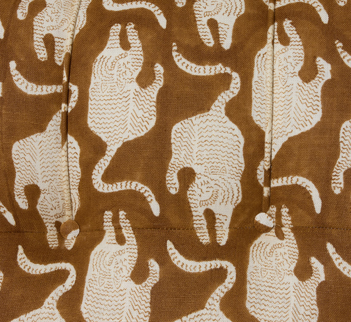 PIERCE & WARD VITTI CHAIR IN VINTAGE TIGER BLOCK PRINT