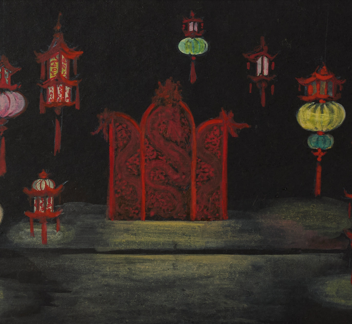 1950S THEATER STAGE INTERIOR I