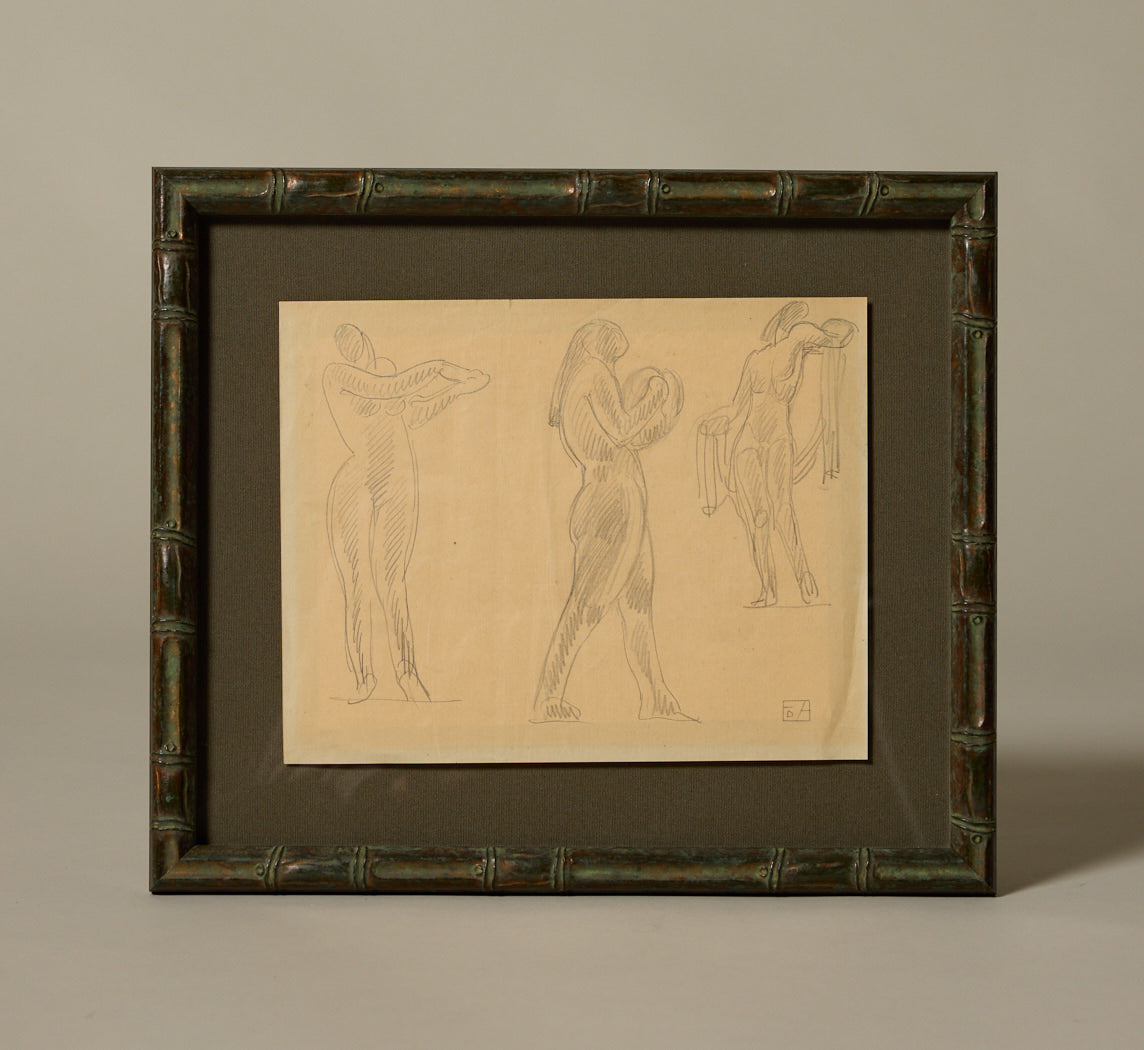 CIRCA 1910 NUDE FIGURAL STUDY BY EDOARDO DE ALBERTIS (1874-1950)
