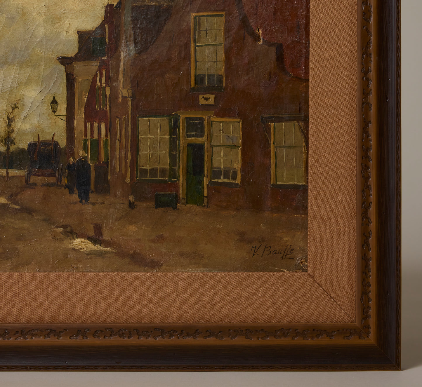 EARLY 20TH CENTURY BELGIAN CITYSCAPE BY VICTOR BAUFFE EARLY 20TH CENTURY BELGIAN CITYSCAPE BY VICTOR BAUFFE (1849-1921)