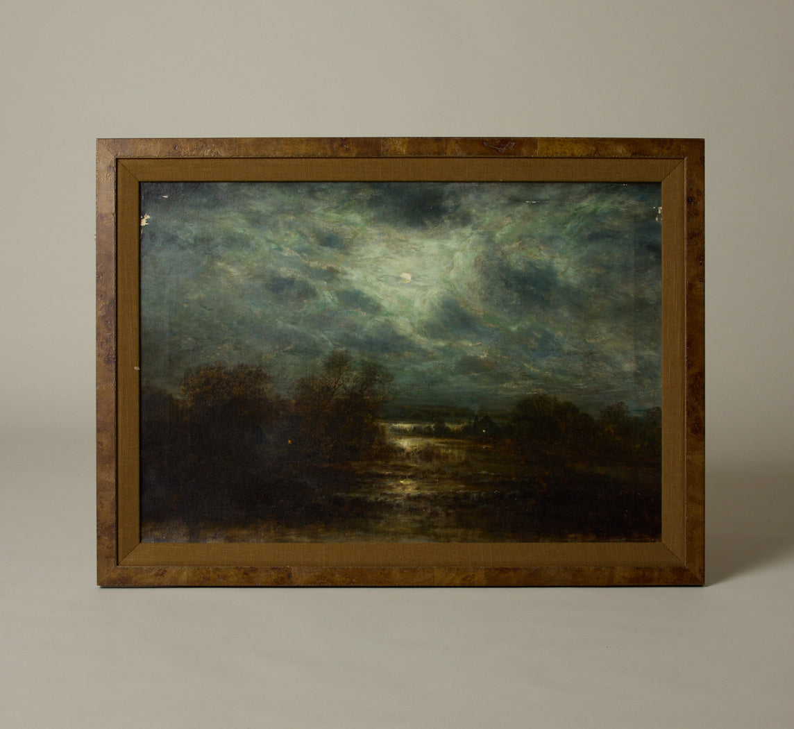 19TH CENTURY AMERICAN MOONLIT LANDSCAPE