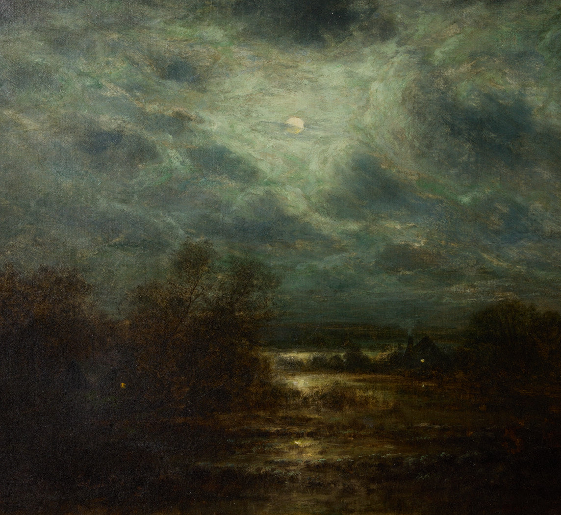 19TH CENTURY AMERICAN MOONLIT LANDSCAPE