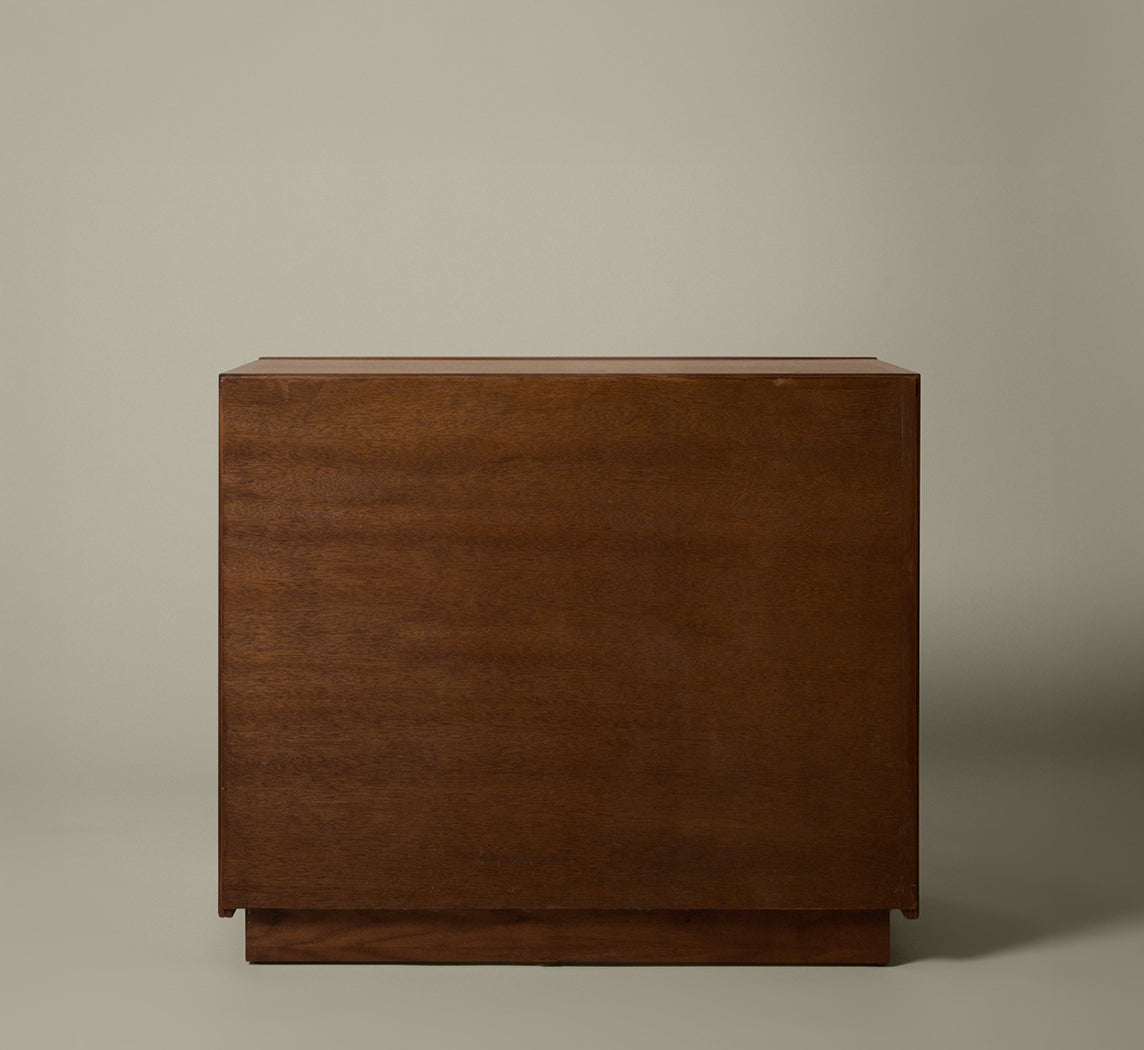 MIDCENTURY BRUTALIST WALNUT CHEST
