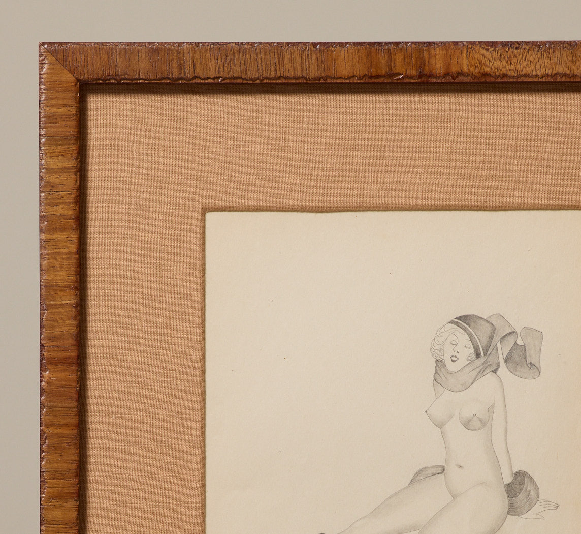 FEMALE NUDE PENCIL DRAWING II