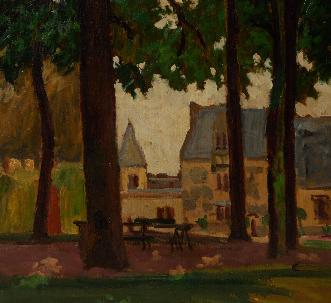 TOWN SQUARE BY ABEL LAUVRAY (1870-1950), 1910S