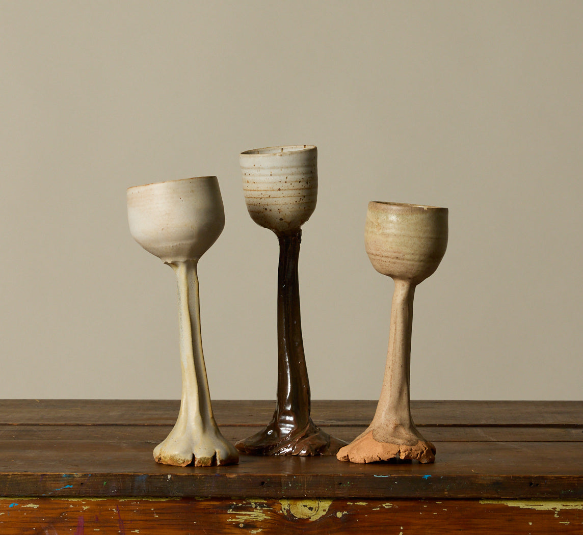 STUDIO ART CERAMIC GOBLET I