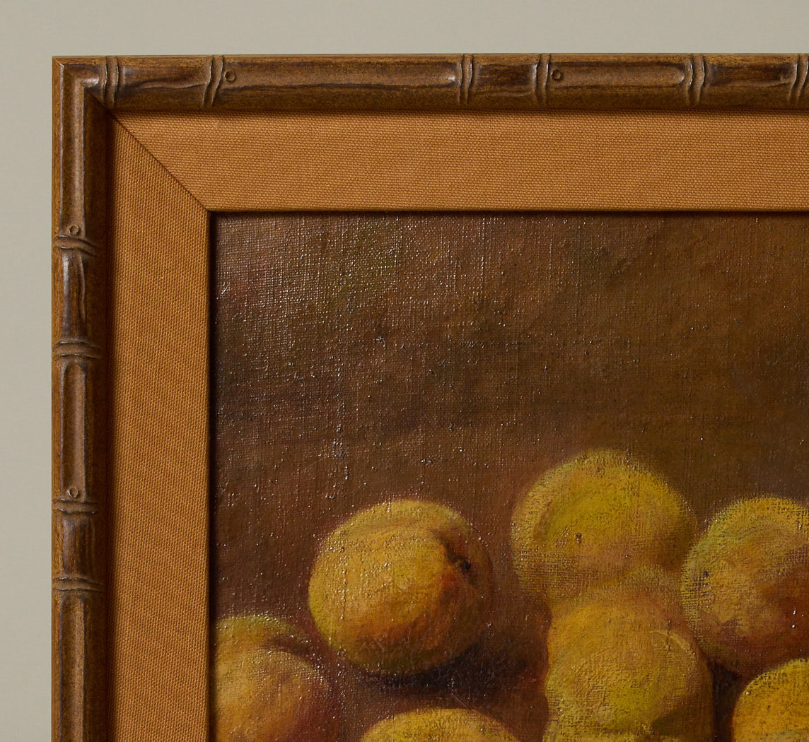 1930S ITALIAN STILL LIFE OF PEACHES