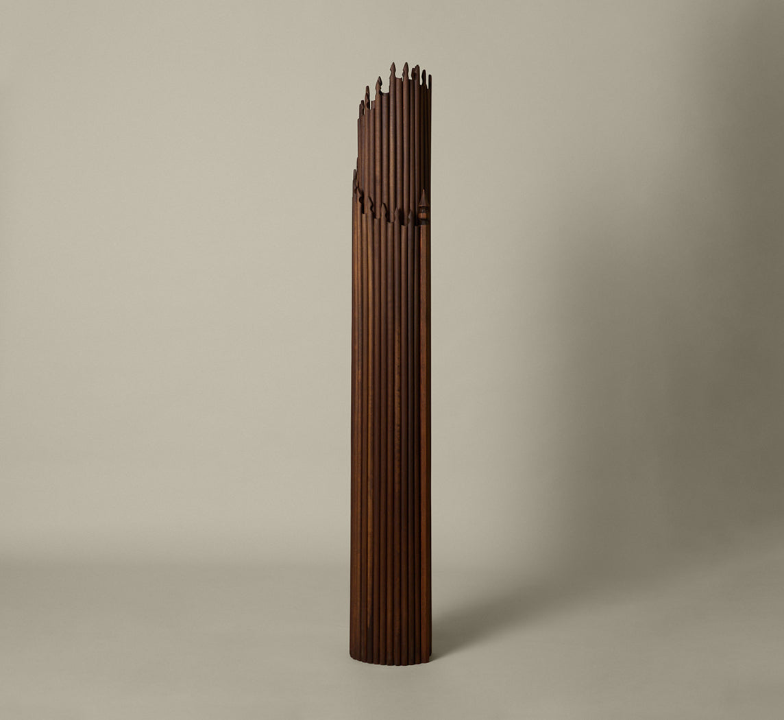ART NOUVEAU TAMBOUR FLOOR SCREEN