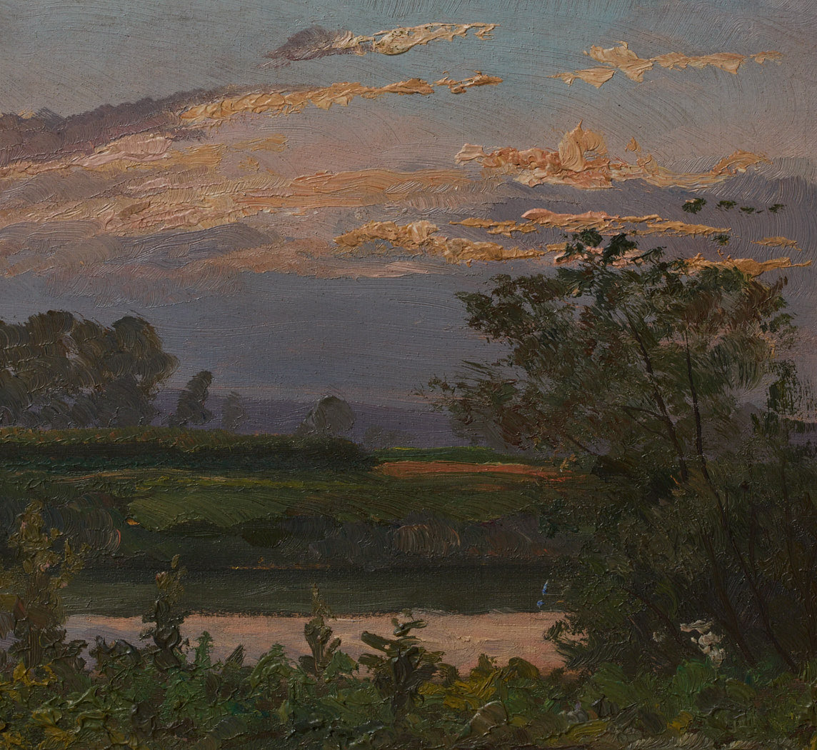 1920S FRENCH LANDSCAPE AT DUSK BY BEN CARRE (1883-1978)