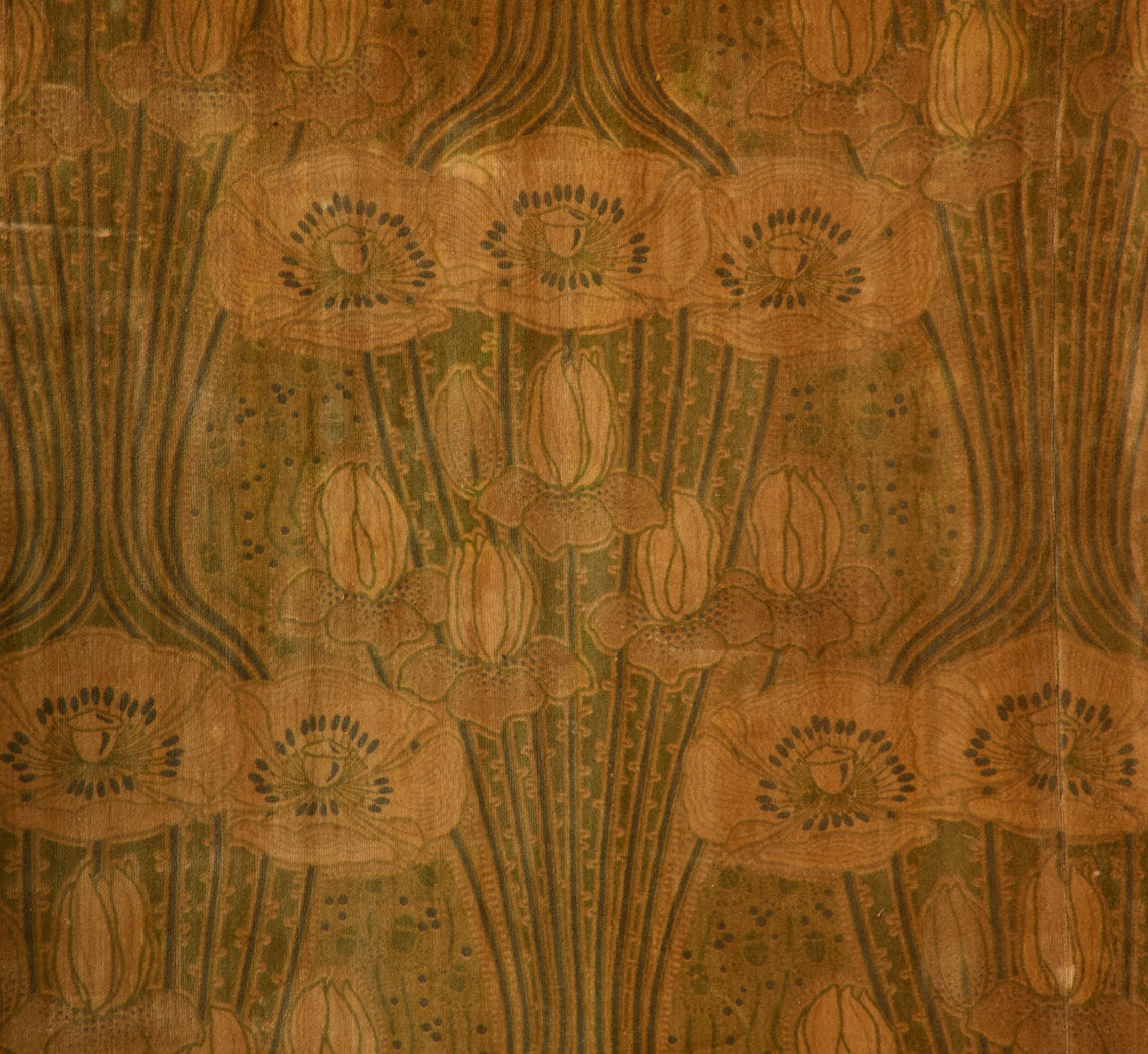 ART NOUVEAU TAMBOUR FLOOR SCREEN