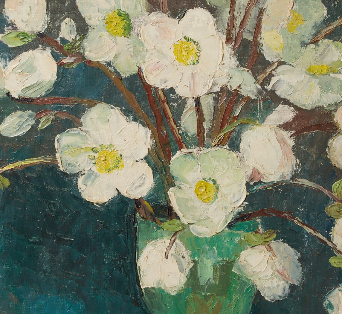 1960 STILL LIFE BOUQUET OF HELLEBORES