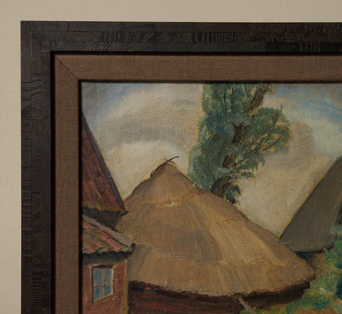 1920S FRENCH MODERNIST FARM SCENE
