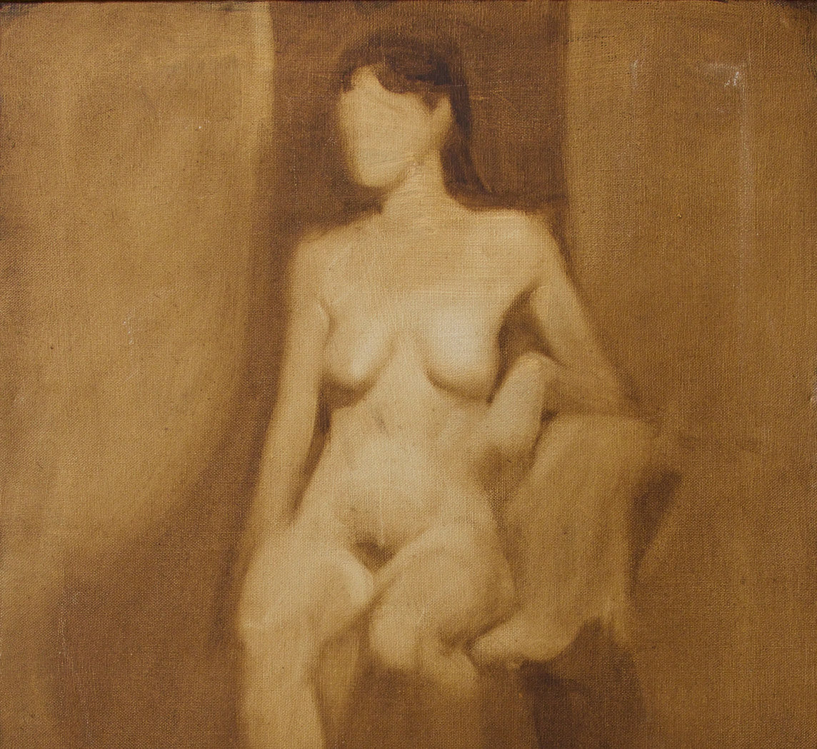1963 SEATED NUDE STUDY