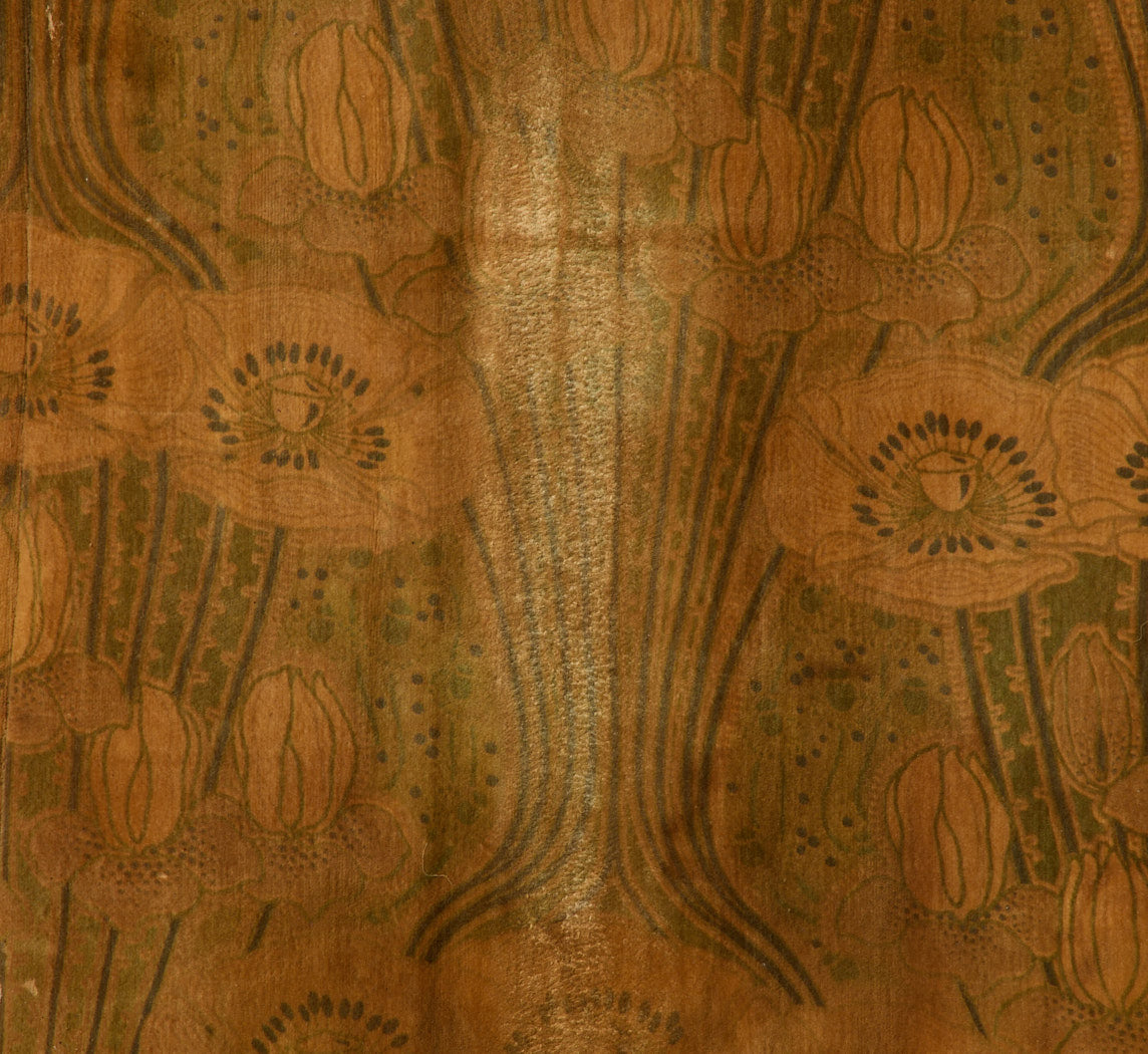 ART NOUVEAU TAMBOUR FLOOR SCREEN