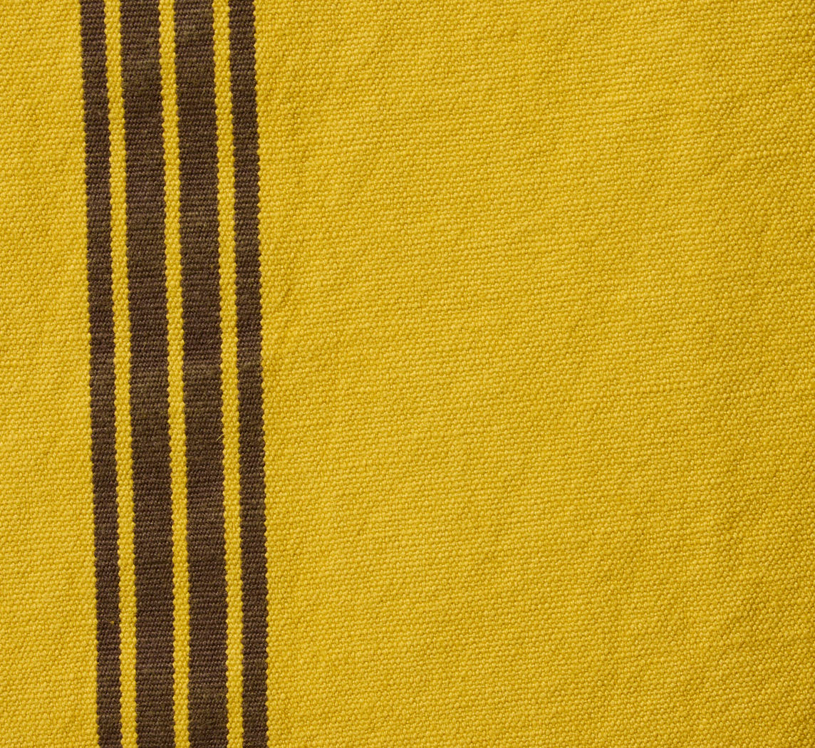 CHARVET FRENCH COTTON & LINEN TEA TOWEL IN CURRY